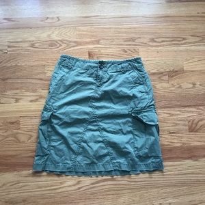Army green banana republic skirt